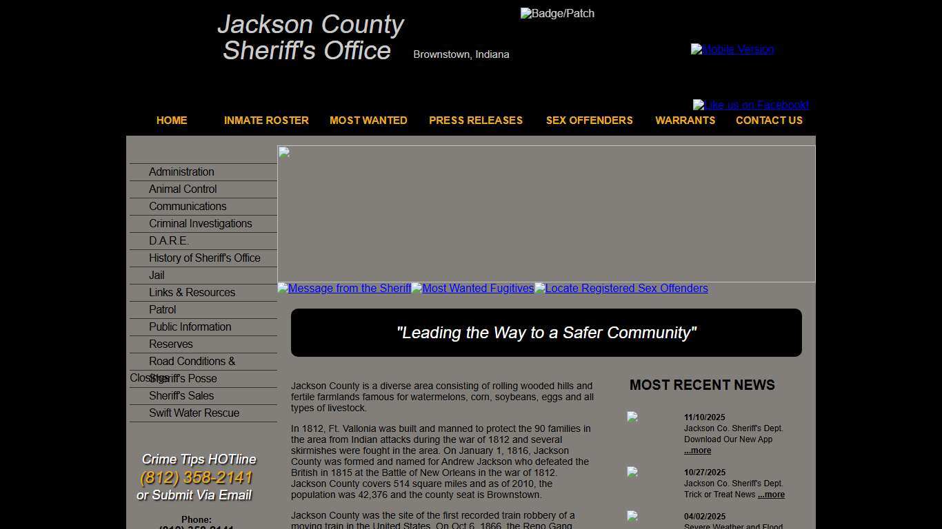 Jackson County IN Sheriff's Office