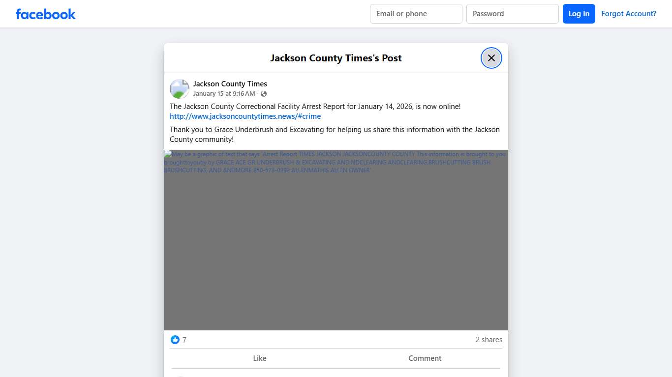 The Jackson County Correctional... - Jackson County Times Facebook